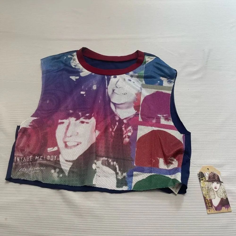 NWT The Beatles Y2k Crop Top Size Large New